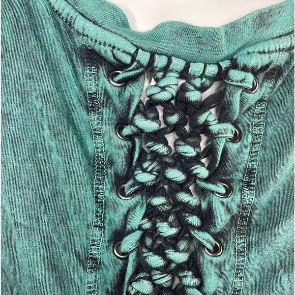 Affliction women’s green tank top - Picture 6 of 8